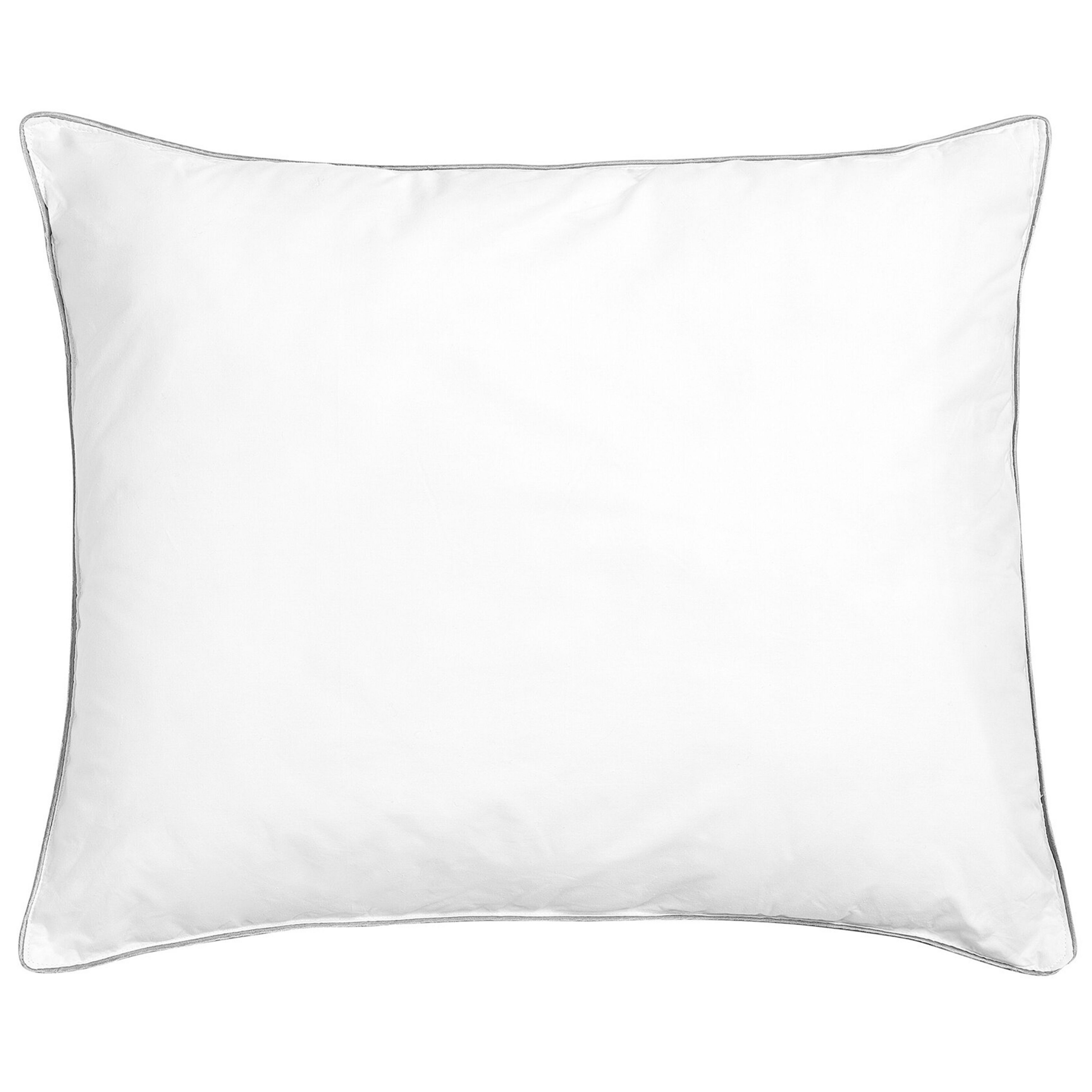 Beliani almohada de microfibra de perfil bajo 50 x 60 cm pelister