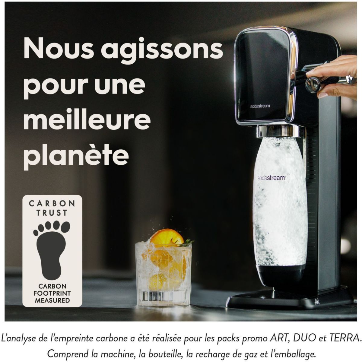 SodaSteam Soda Maker - + Macchina per acqua frizzante Lavastoviglie Black Art Bundle - 9