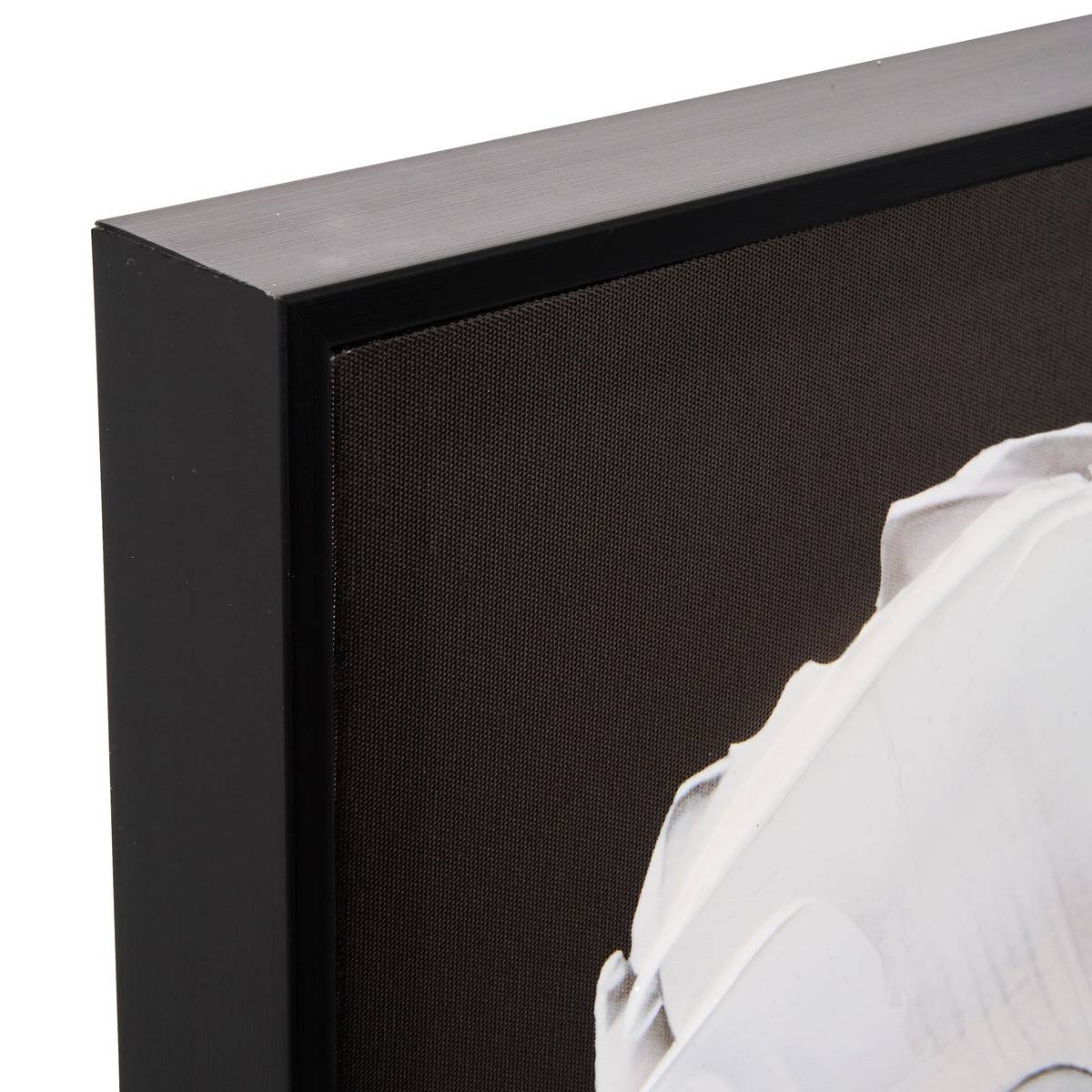 Toile peinte encadrée Mao noir et blanc 116x75cm - Atmosphera créateur d'intérieur - 2