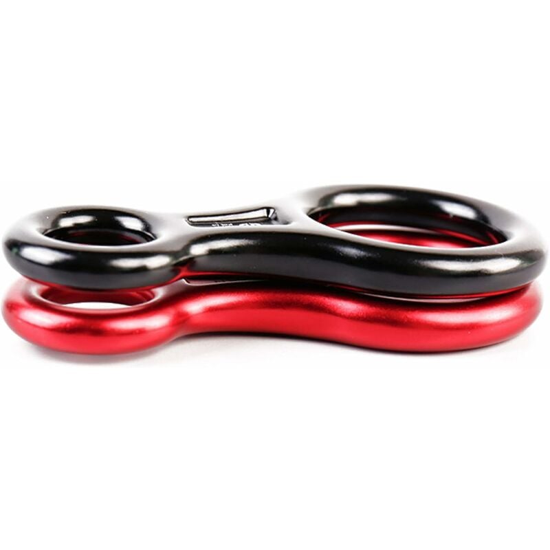 35kN rappel huit(Noir), dispositif de rappel escalade 8 Descendeur pour diamètre de corde 8-13 mm - 5