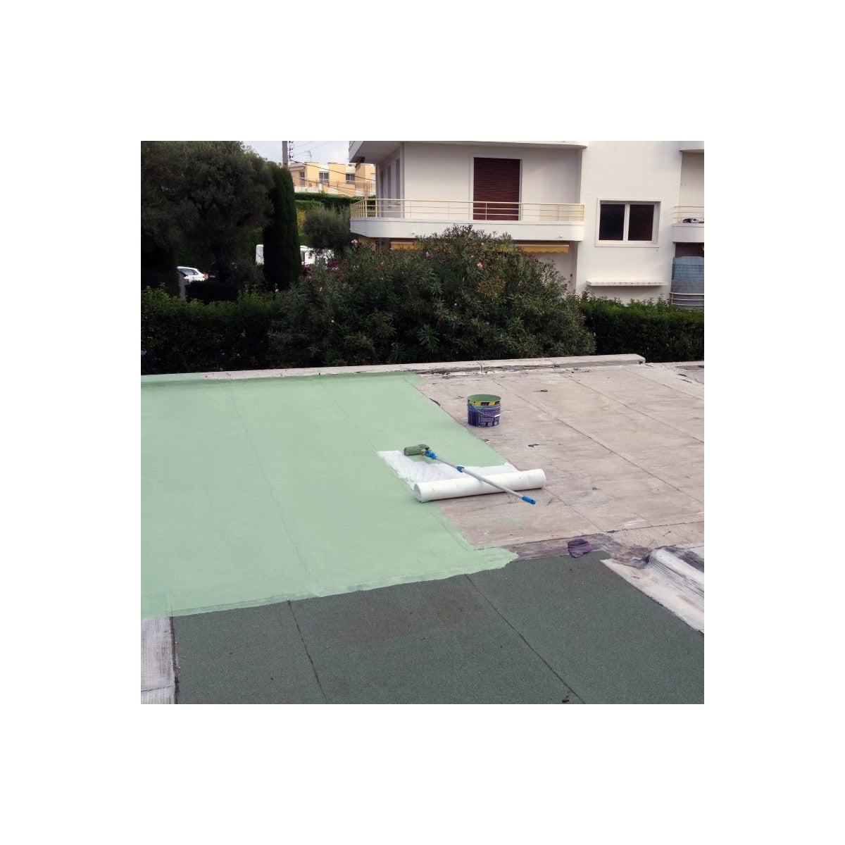 Guaina liquida calpestabile, Guaina per terrazzi calpestabile, impermeabilizzazione con ARCADECK - 2,5 L Verde Provenza - ARCANE INDUSTRIES - 3