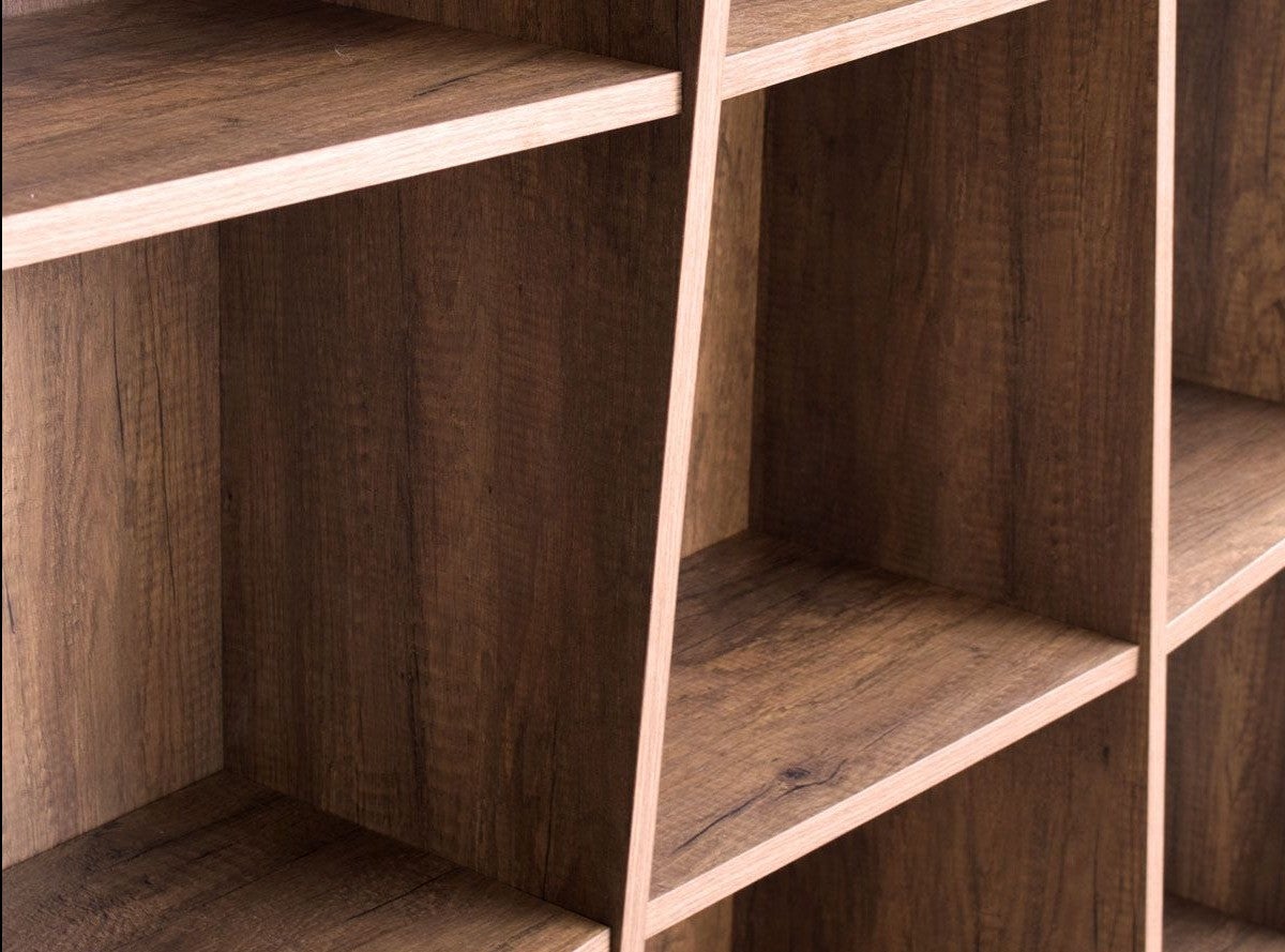 Bibliothèque moderne Trek avec 3 éléments en noyer - 7