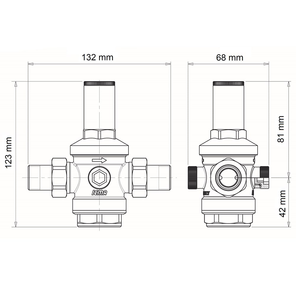 Riduttore Di Pressione S&M 543784 - A 1 ATM, Per Irrigazione, Filettatura 3/4" - Foto 8