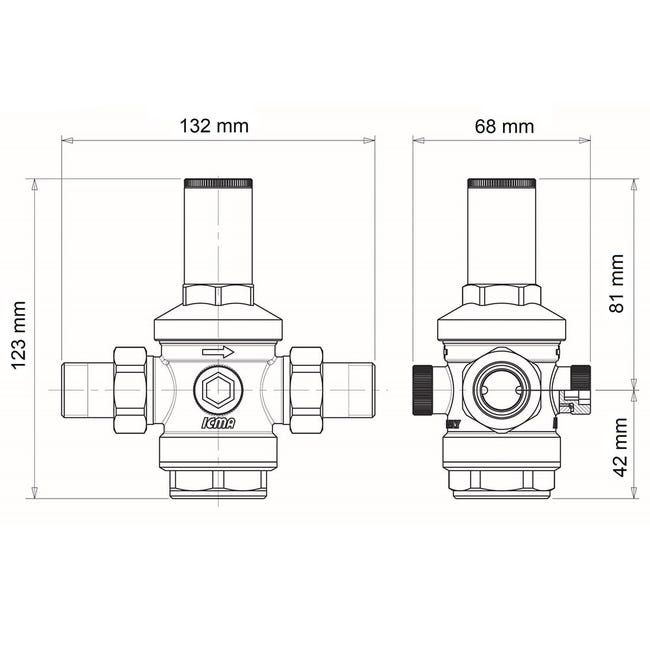 Riduttore Di Pressione S&M 543784 - A 1 ATM, Per Irrigazione, Filettatura 3/4" - Foto 8