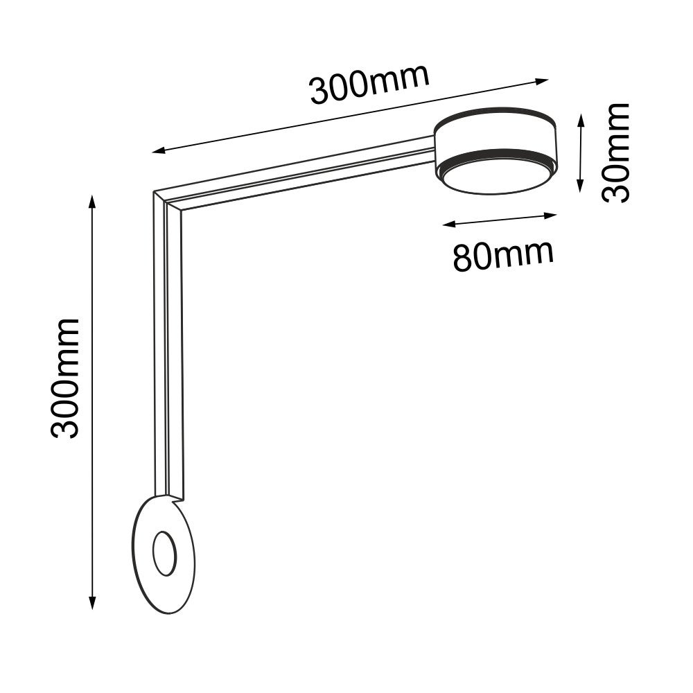 Lampa sufitowa Drop Line czarna 1xGX53x9W wym: 30 x 30 x 8 cm metal Brosline - 2