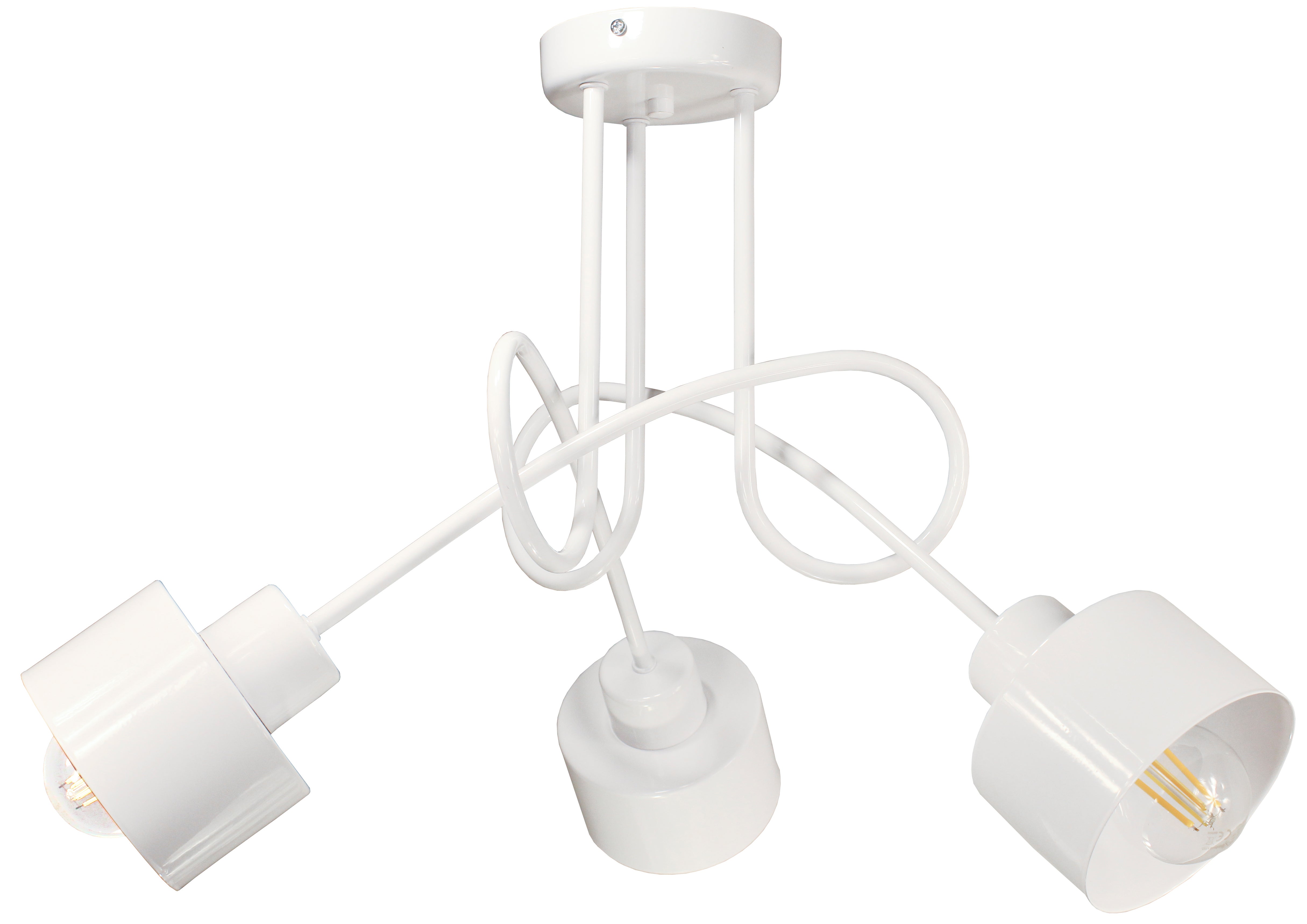 Lampa DECORI Edison Max 3 Loft Biały, 1 szt