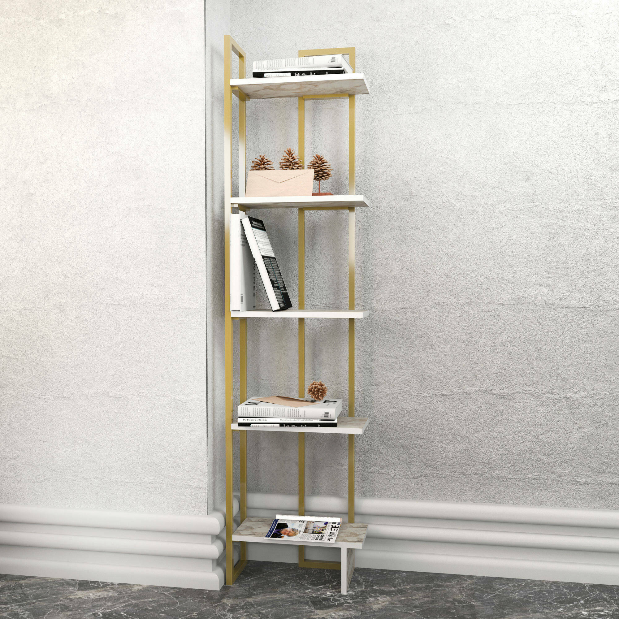 Organisateur De Rangement Bureau Furinno Hermite - 3 Compartiments, Blanc, Dimensions 31,6x23,5x14,6 Cm - 11