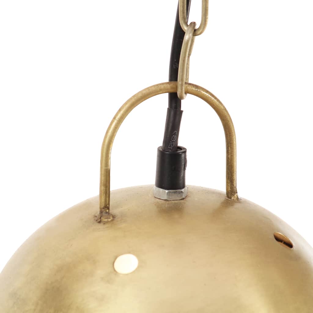 Lampe suspendue industrielle 25 W Laiton Rond 32 cm E27 vidaXL - 7