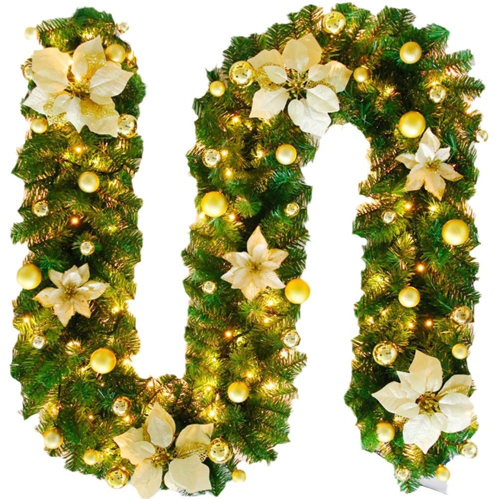 Guirlande Sapin Artificiel LED 4,5 M - 50 LED Blanc Chaud - Déco Noël Intérieur/extérieur (IP44) - 7