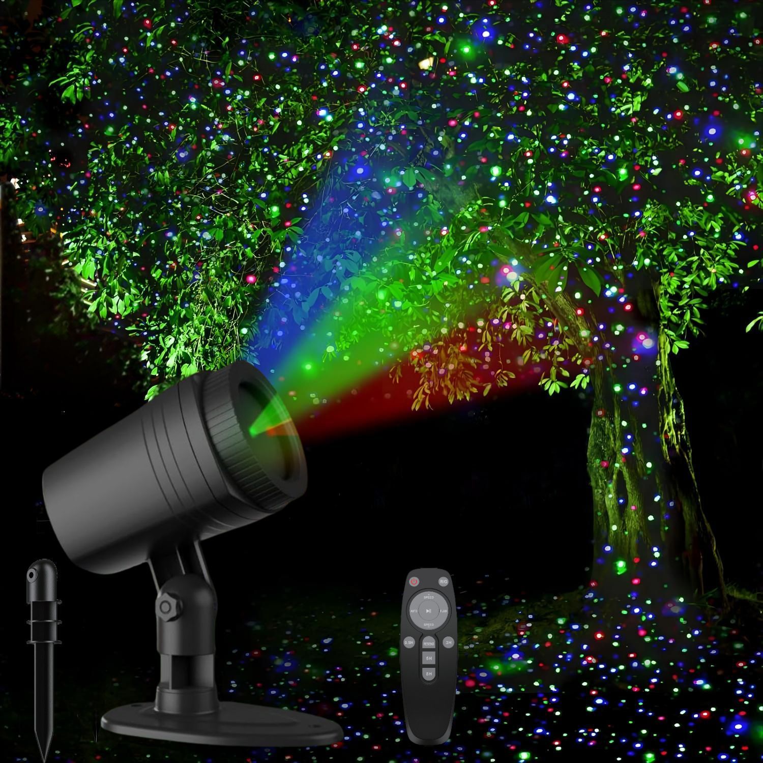 Projecteur laser de Noël extérieur, lumière de projection RGB Projecteur laser de Noël extérieur, lumière de projection RGB