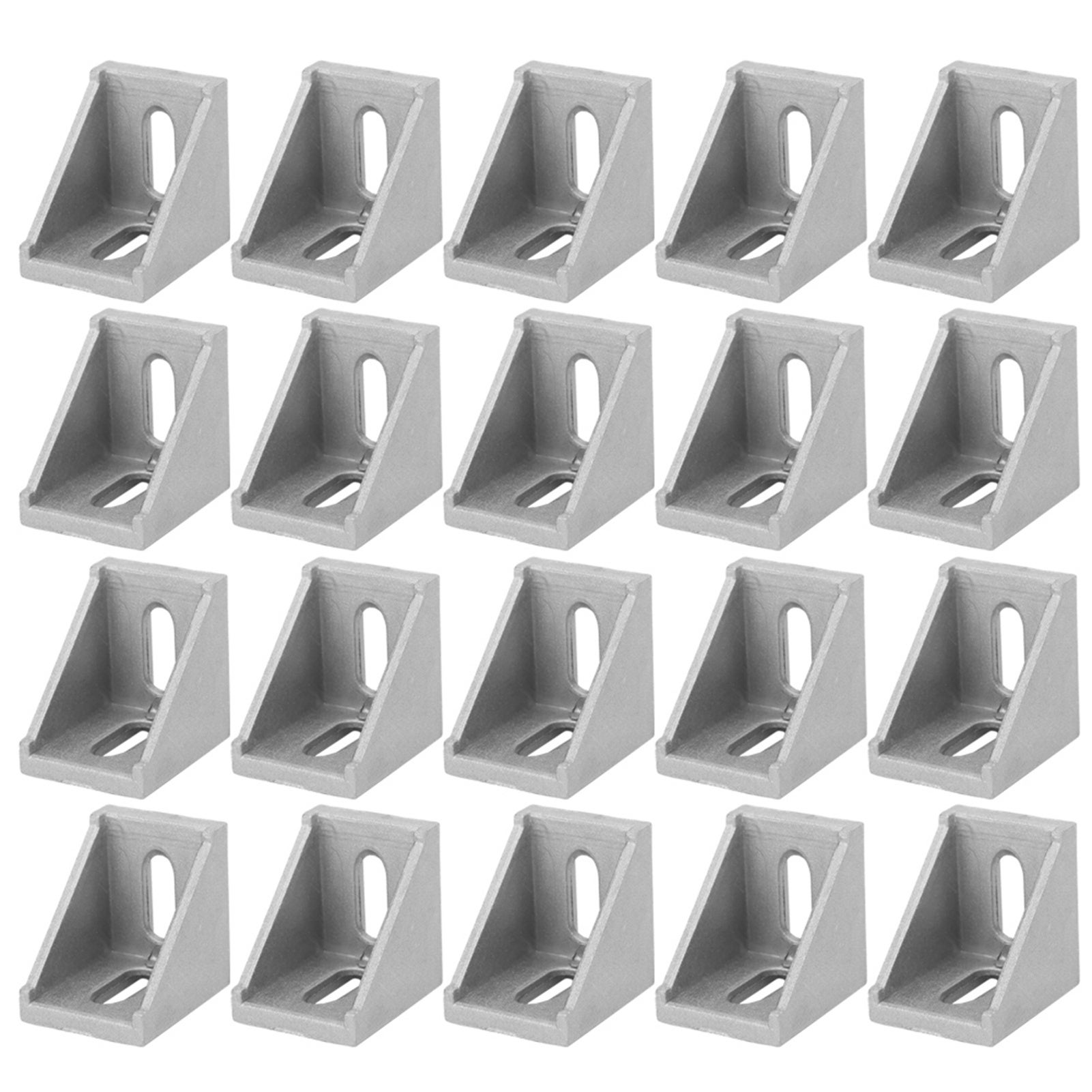 Profilati Alluminio Modulari 10 Profili Angolari Alluminio 30x30 Mm + 20 Fili Superiori - Kit Connettori Per Fai-da-te E Professionisti Profili In Alluminio - 7