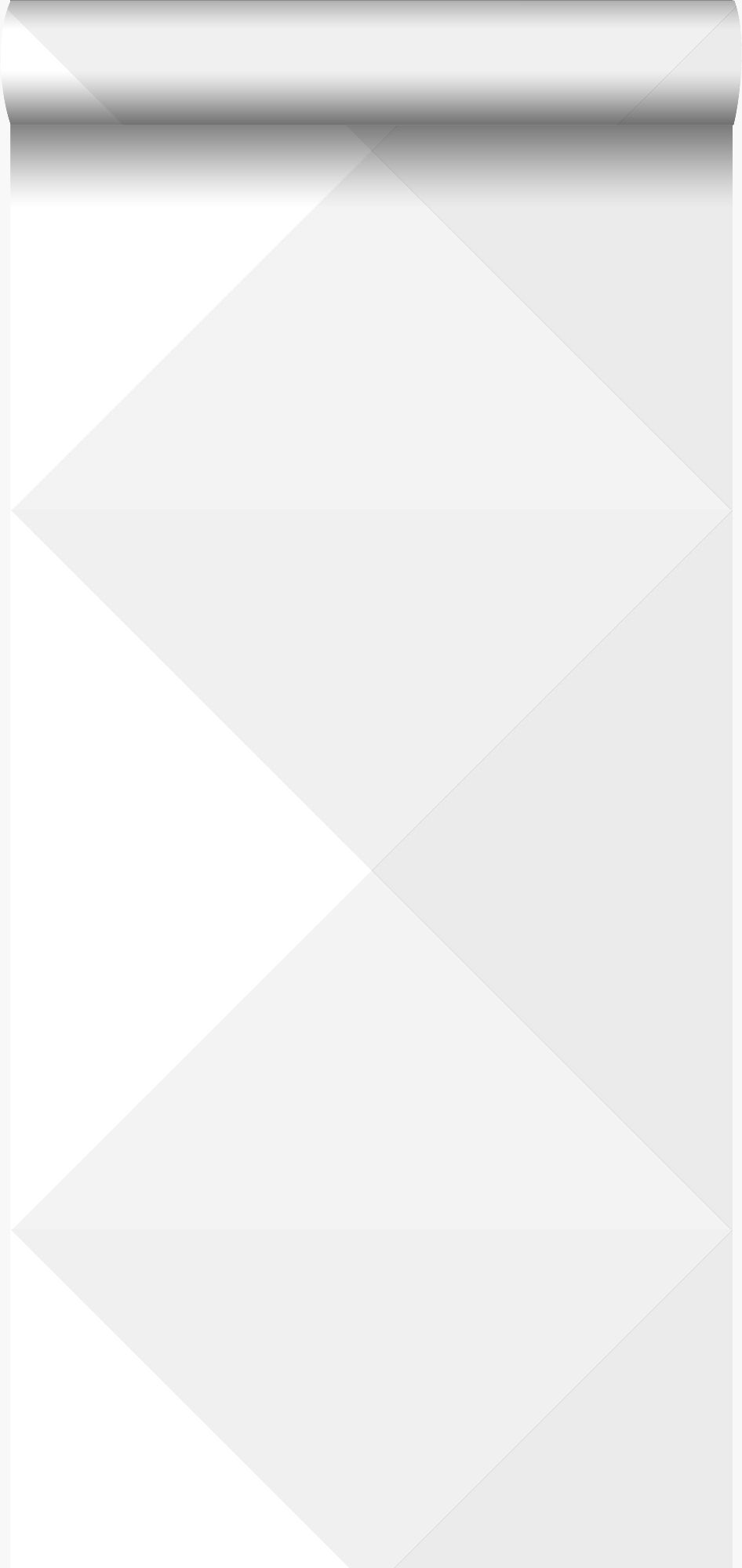 Tapeta duży trójkąt graficzny jasna ciepła szarość - 53 cm x 10.05 m - ORIGIN