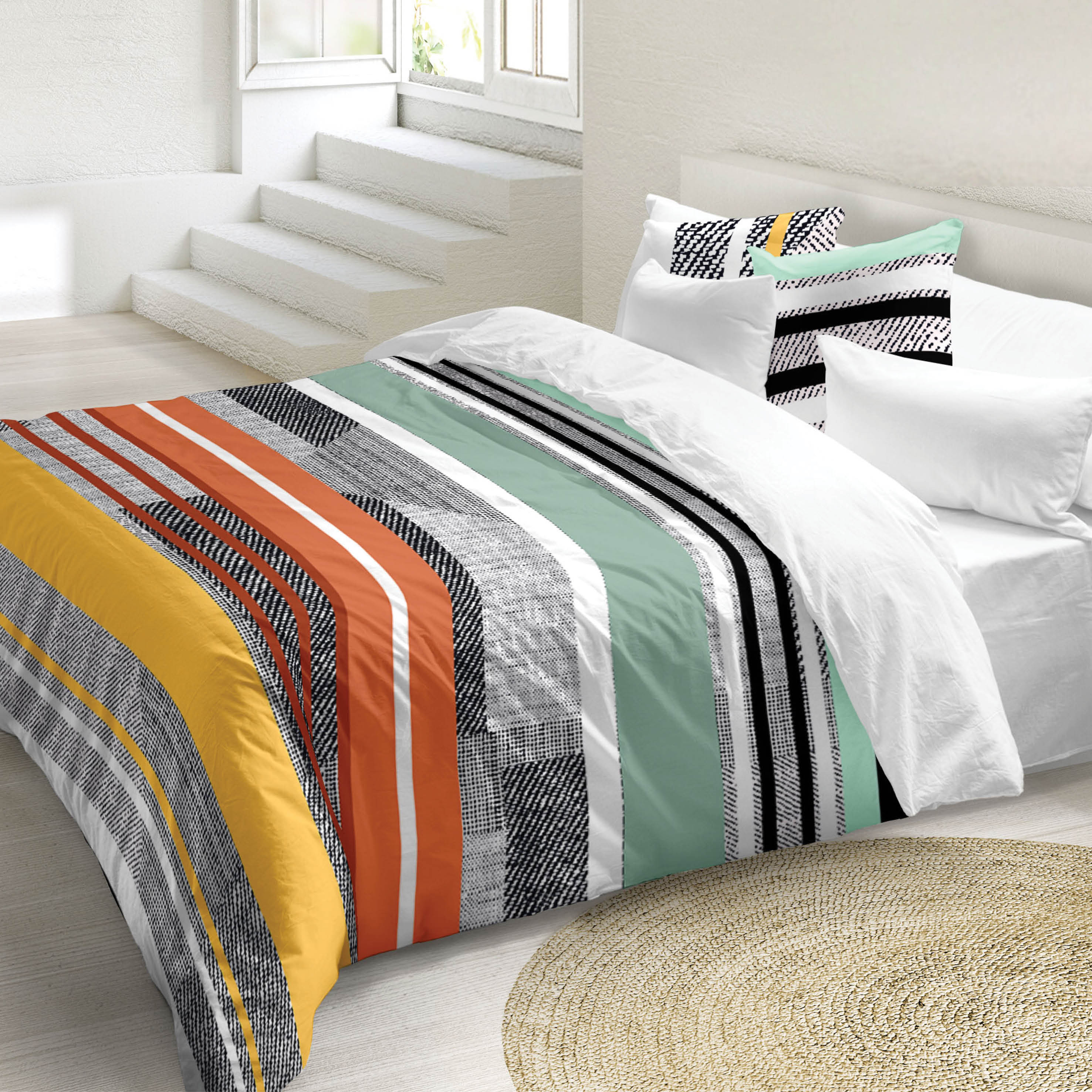 Copripiumino Singolo Con Federe Stampato Athena Rudolph Rosso - Foto 12