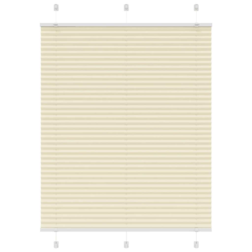 Roleta plisowana kremowa 110x150 cm Szerokość tkaniny 109,4cm vidaXL