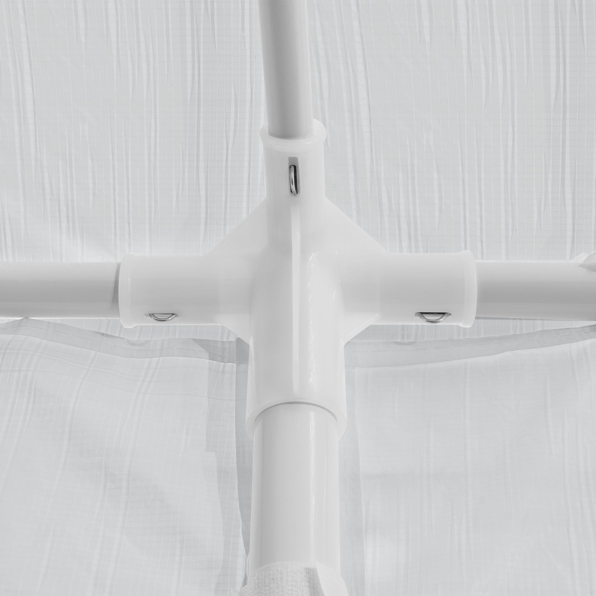 Carpa Pabellón para jardín Wedau metal 300 x 300 x 255 cm blanco [casa.pro] - 3