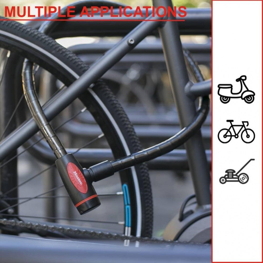 Câble antivol MASTER LOCK, L.1 m x Diam.18 mm - 5