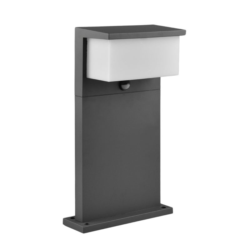 Lampa ogrodowa stojąca z czujnikiem Nestos antracytowa LED 13W 3000K 1300lm IP54 wym: 45 x 26 x 26 cm aluminium Trio
