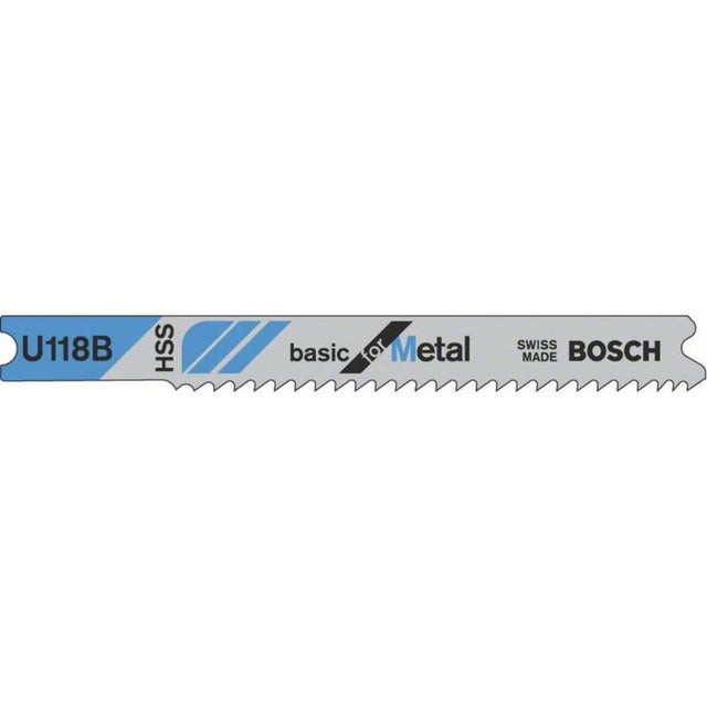 3 Lames Scie Sauteuse Hss Metal 80mm, Pas : 1,9-2,3mm U118B