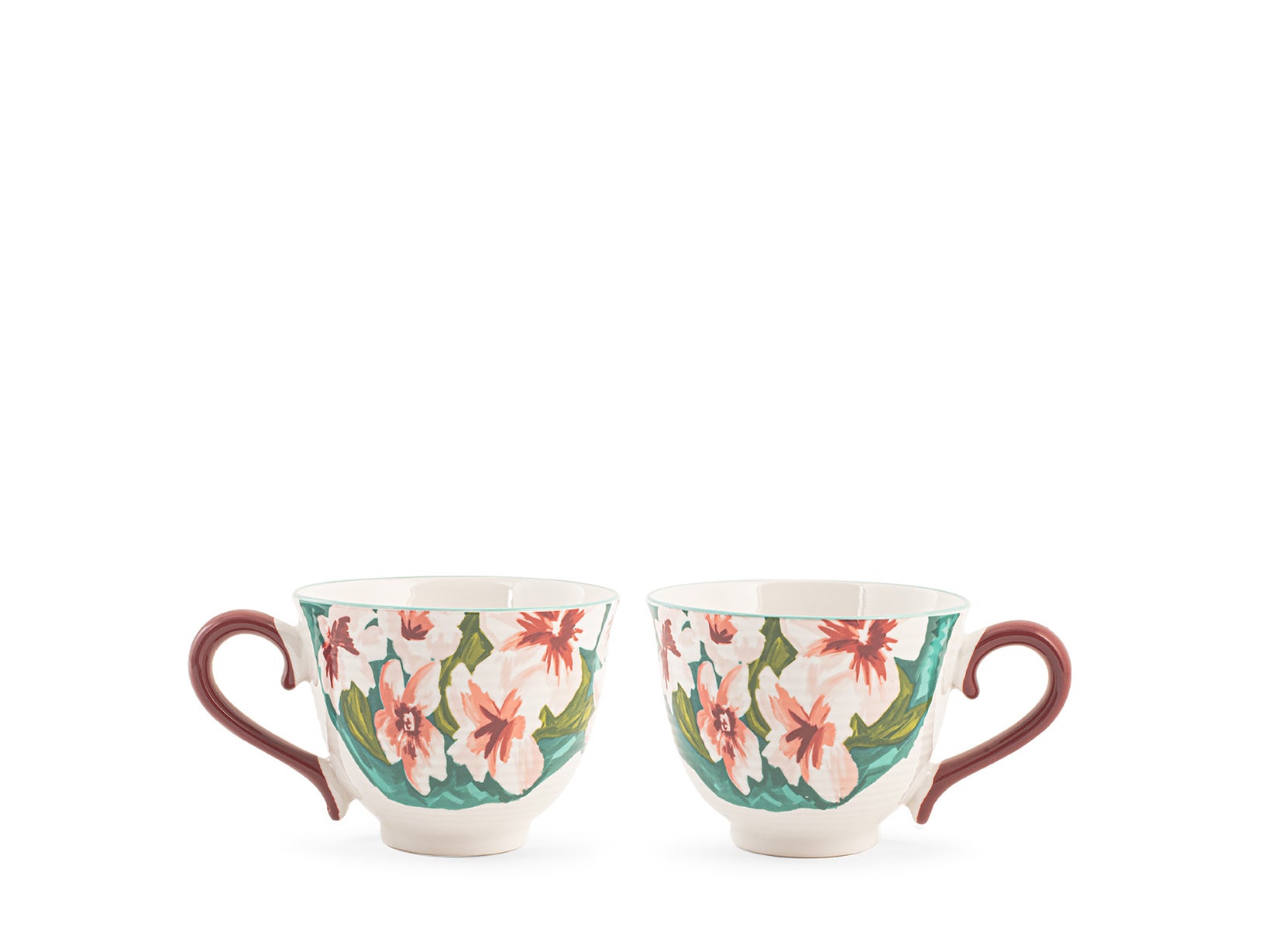 H&H Set 6 tazze tè Cream Tea in New Bone China cc 220