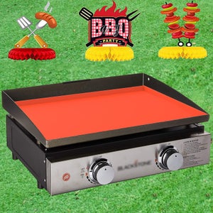 Tappetino In Silicone Per Blackstone Da 55,9 Cm - Copertura Totale, Alimentare, Antiruggine