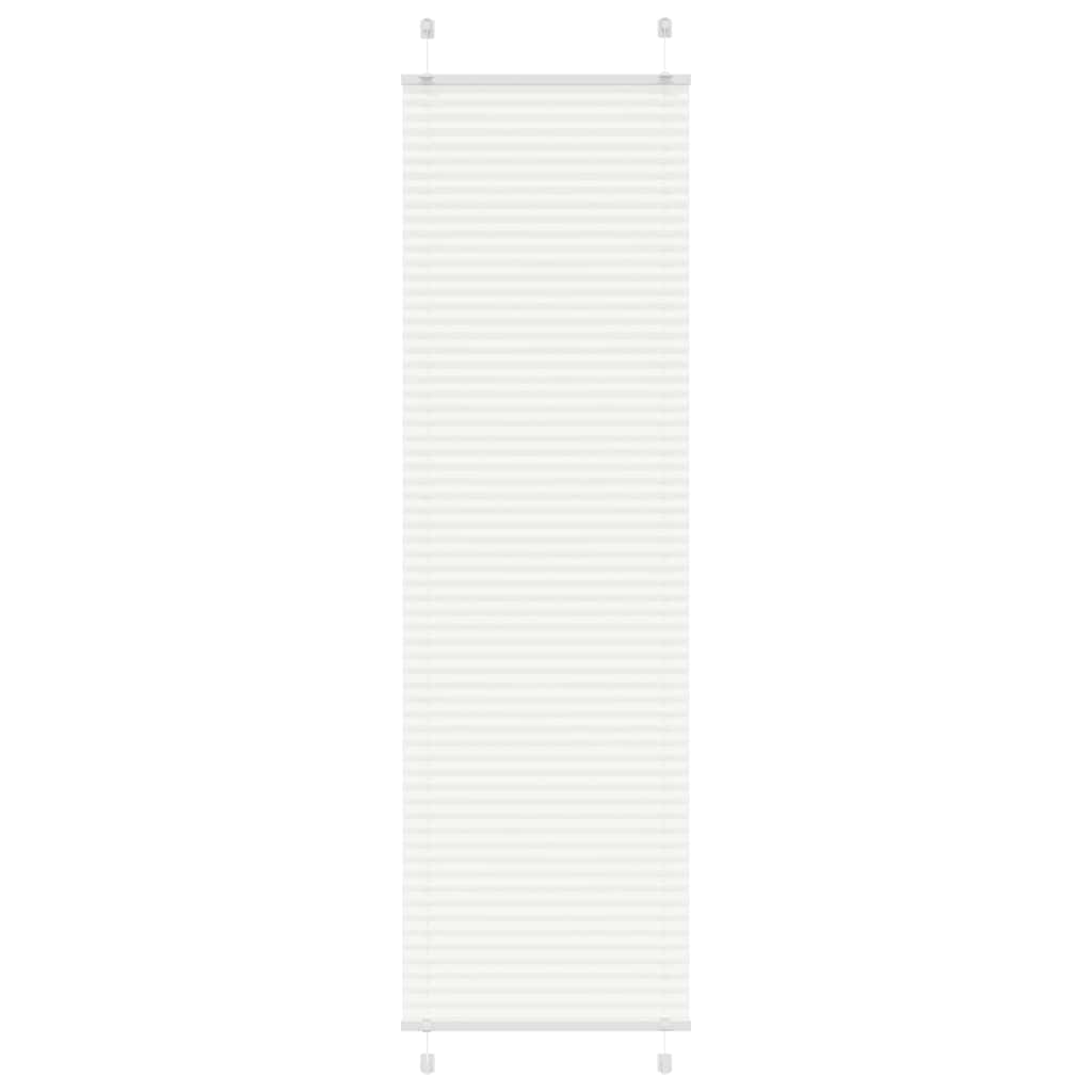 Roleta plisowana biała 60x200 cm Szerokość tkaniny 59,4cm vidaXL