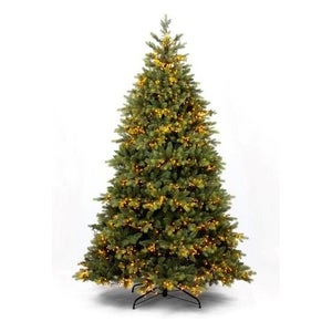 EVERGREEN TREE® Albero Di Natale 210 Cm | Stampaggio Iniezione PE, Rami Densi, Base In Legno Naturale - Realistico E Fai Da Te - 4