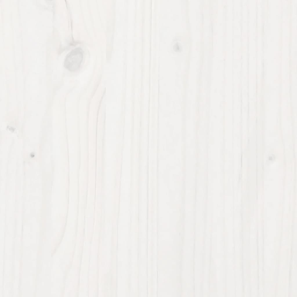 Lit pour enfants avec toit blanc 75x190 cm bois massif de pin - 8