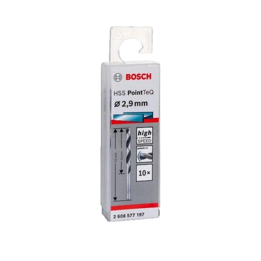 Bosch Foret hélico?dal en métal HSS PointTeQ DIN338 2,9 mm. 10-pack - 2