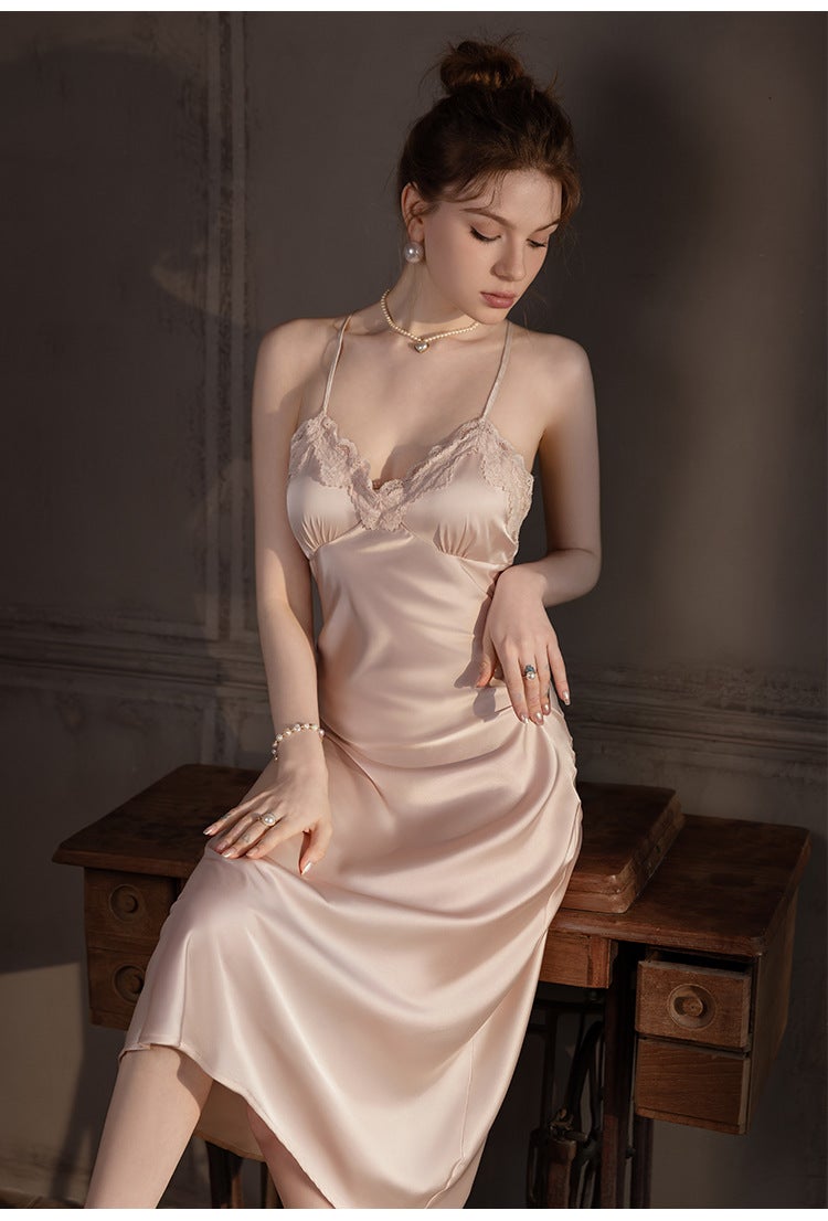 Peignoir de bain kimono en satin et soie pour femme - 3