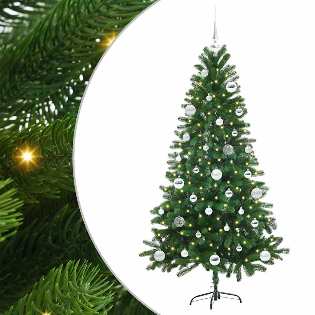 Choinka z 150 diodami LED z podstawą Zielony 150 cm PE