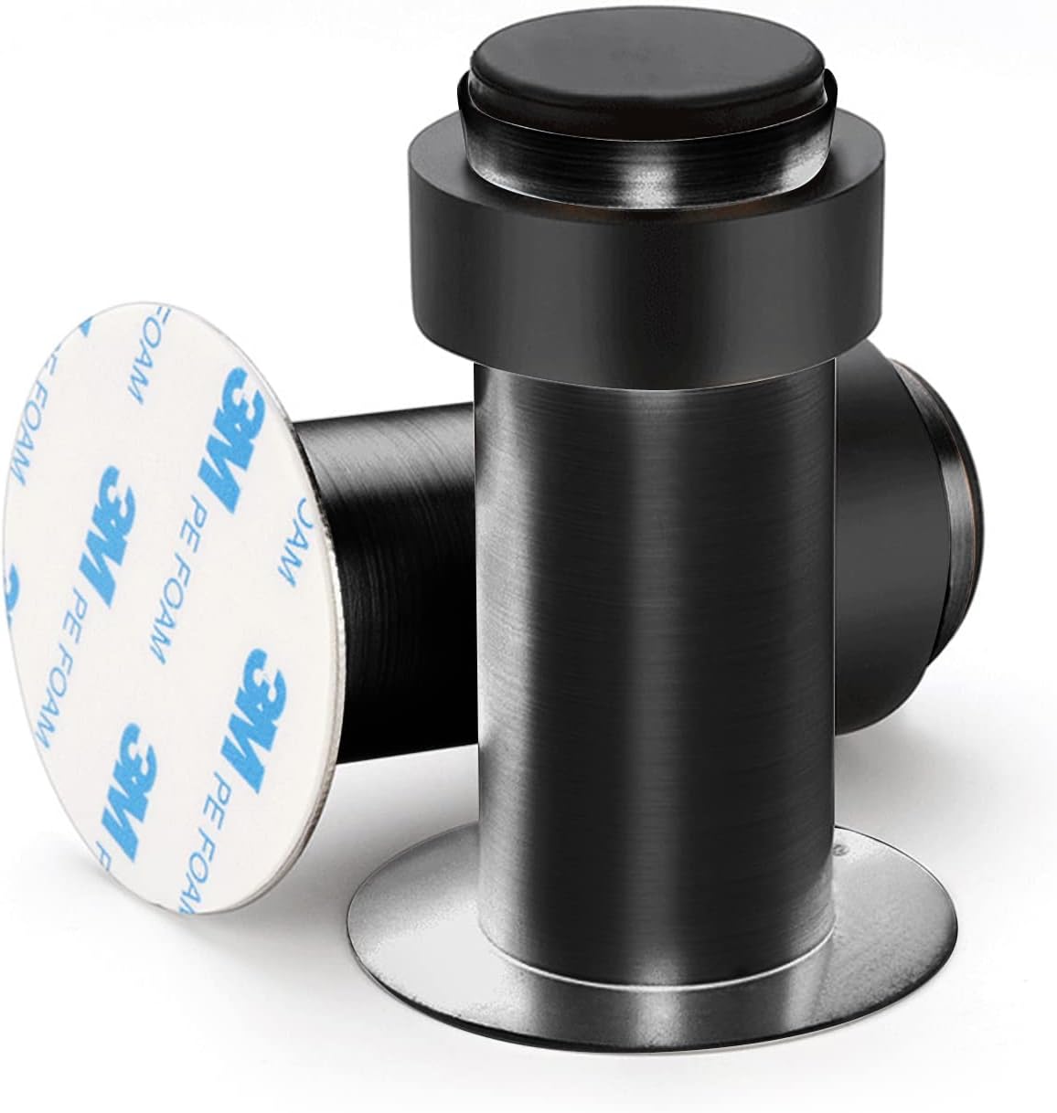 Ogranicznik drzwi ze stali nierdzewnej, ogranicznik drzwi montowany na ścianie z uszczelką gumową, ogranicznik drzwi bez wiercenia, ogranicznik drzwi