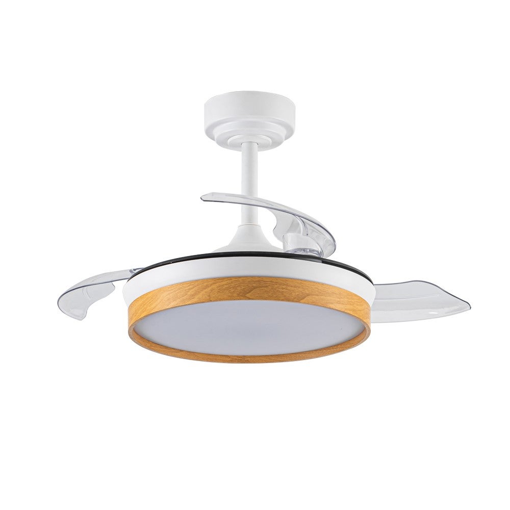 Ventilateur De Plafond LED Gamer 60W Avec Lumières RGB Et Télécommande - Blanc, 55.6 X 14.2 Cm - 12