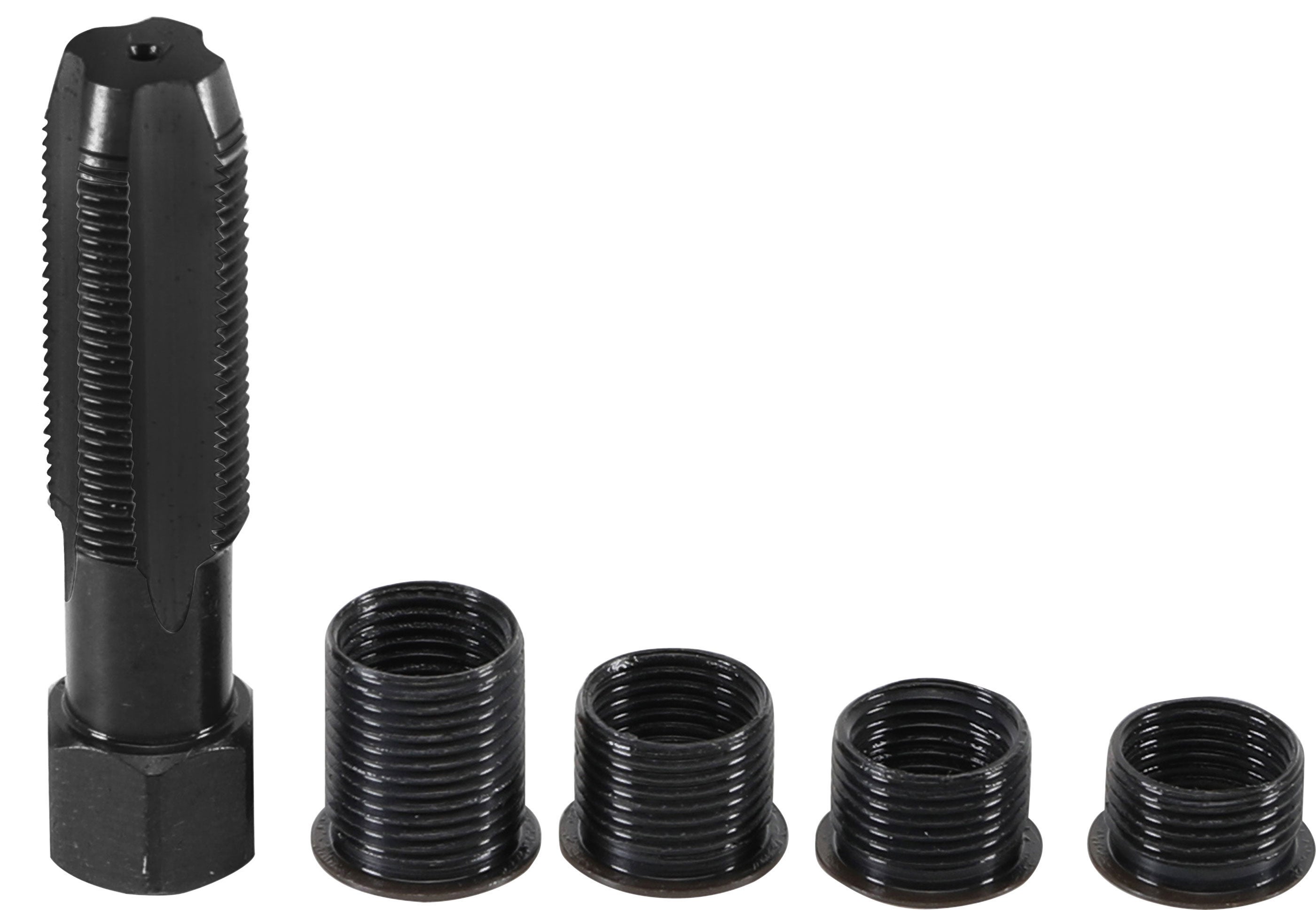 Kit De Réparation Filetage Bougie 16 Pièces – Taraud + Filets Pour Réparer Filets De Bougie Endommagés