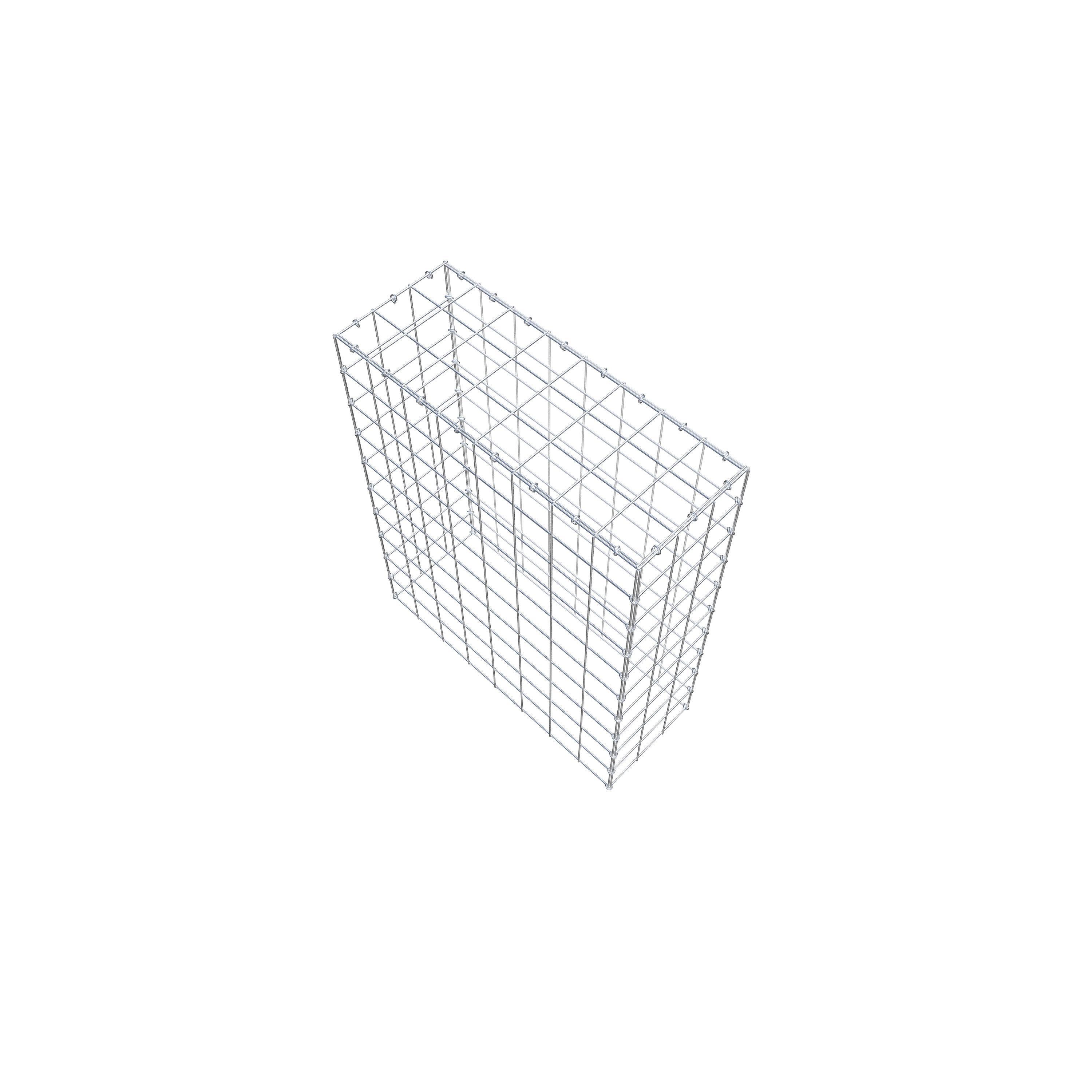 Gavión para apilar en acero galvanizado 100x80x30cm (LxAxP), malla 10 x 10cm, Anillo en C, sin rejilla inferior - 7