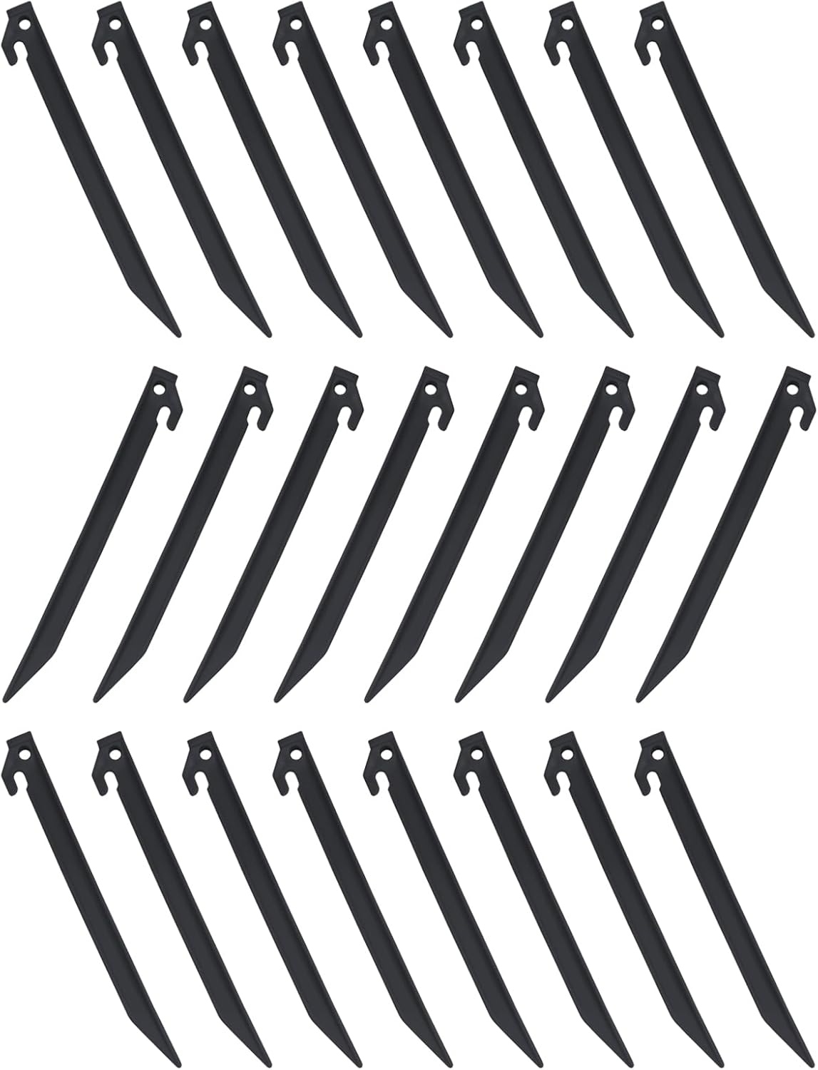 24 Pinzas De Plástico Para Tienda De Campaña De 9 Pulgadas