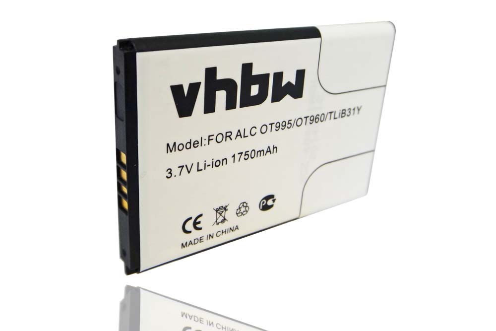 Batteria Li-Ion 1750mAh Per Alcatel One Touch 993D/995 E TCL: Sostituisce CAB31Y0006C1