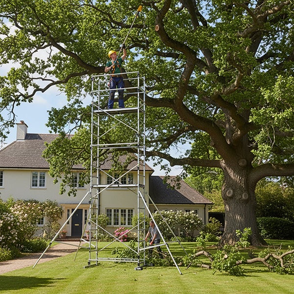 Echafaudage domestique - Hauteur de travail maximale de 6.70m - 238703/347705 - 6