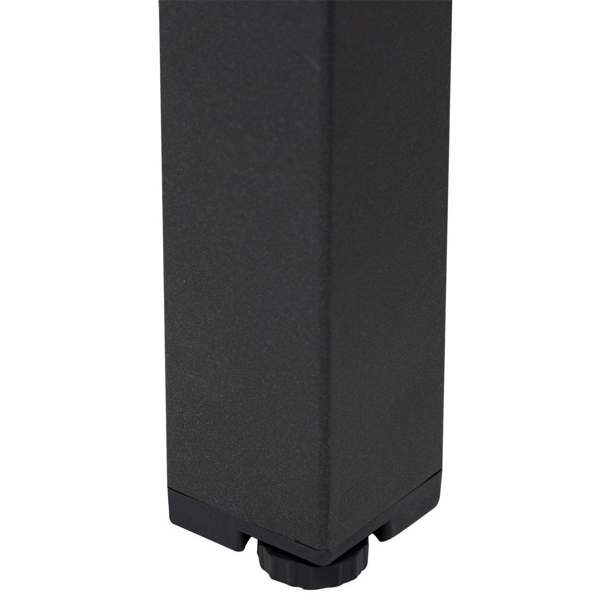 Table à manger de jardin carré en Aluminium Gris 8 places - 5