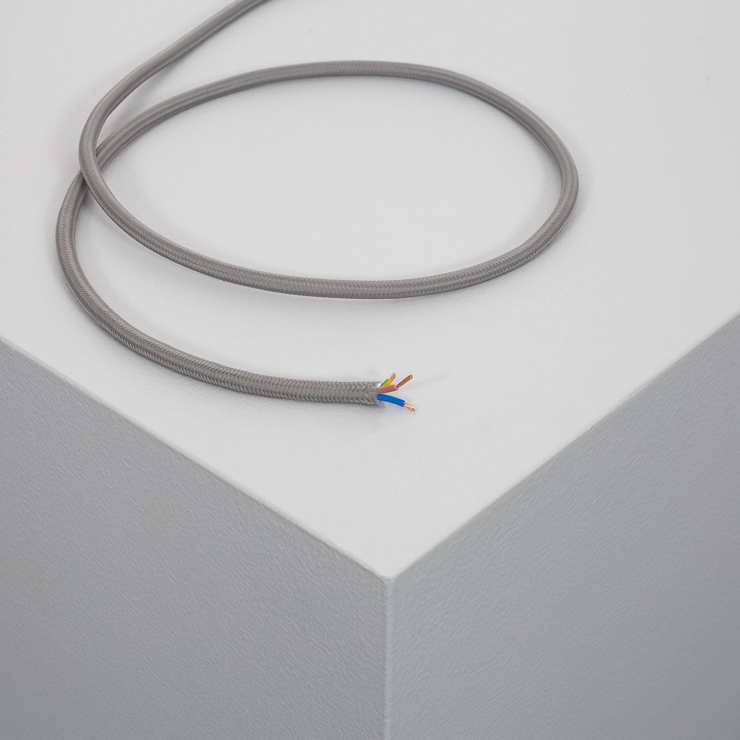Câble Électrique Textile Gris | 2 m | Textile | Leroy Merlin