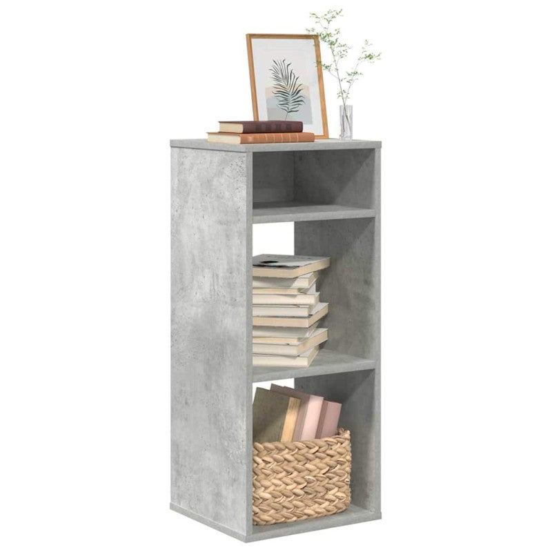 Biblioteczka vidaXL Szary Beton Drewno Inżynieryjne 34x31x80 cm Trwała i Łatwa w Czyszczeniu