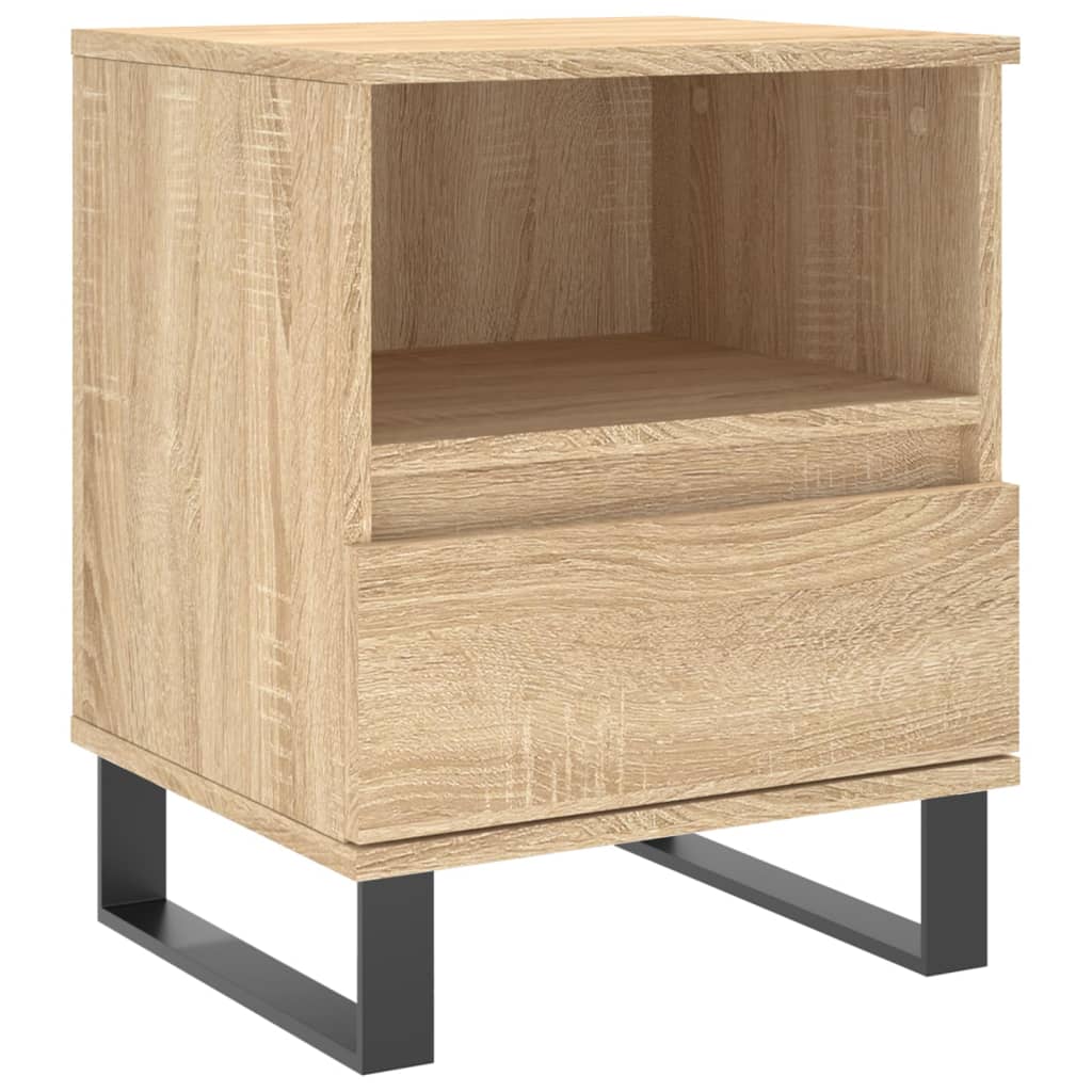 Moselota  Mesita De Noche Roble Sonoma 40X35x50 Cm Madera Contrachapada , Leroy Merlin