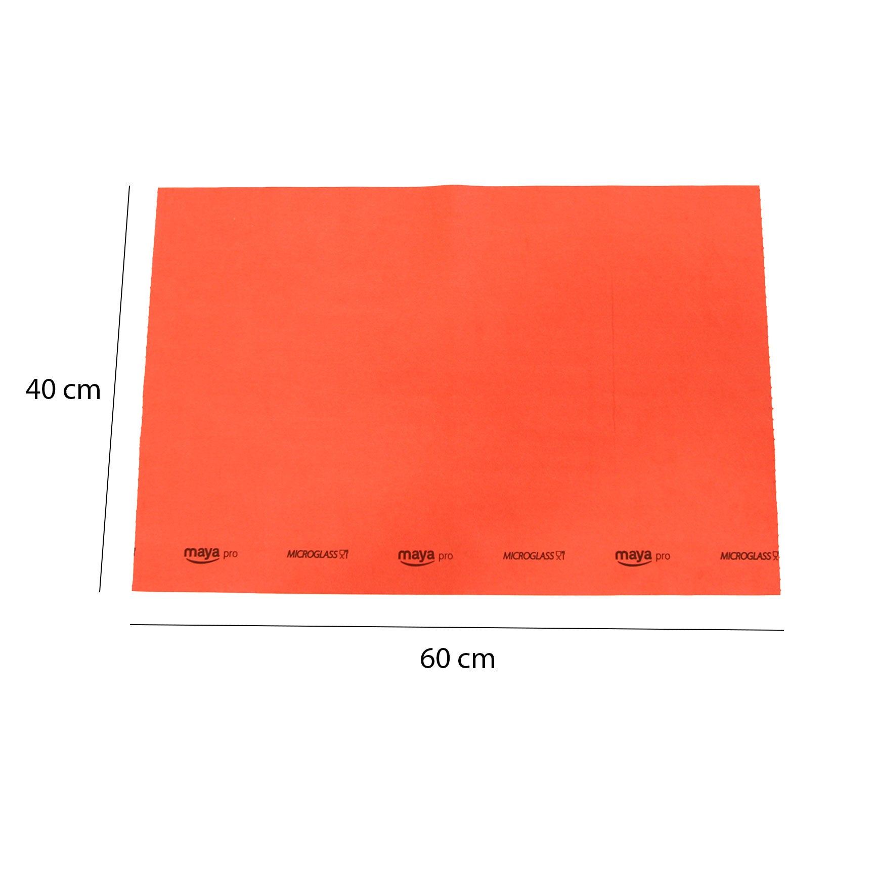 MAYA Bayeta Microglass con Precorte. Para Vajillas y Cristales. No Deja Marcas Muy Absorbente y Secado Rápido. 100% Microfibra. Rollo 6 Uds (Rojo) - 2