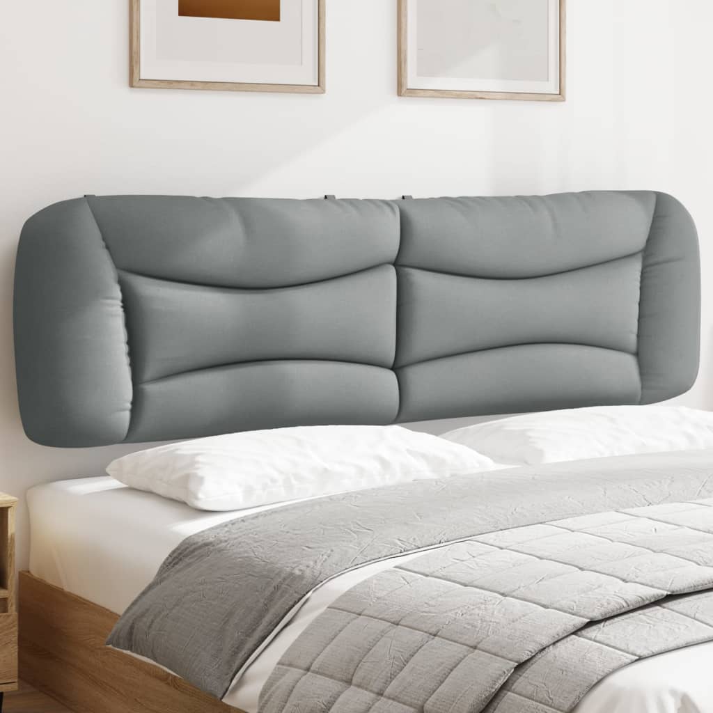 Paris Prix Tête de Lit Design en Tissu Selena 180cm Gris Chiné