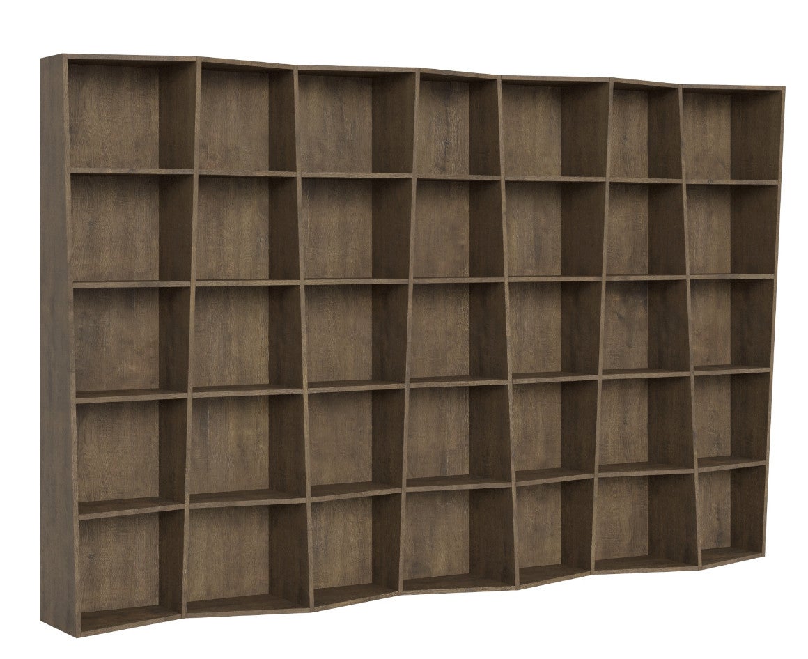 Bibliothèque moderne Trek avec 5 éléments en béton - 5