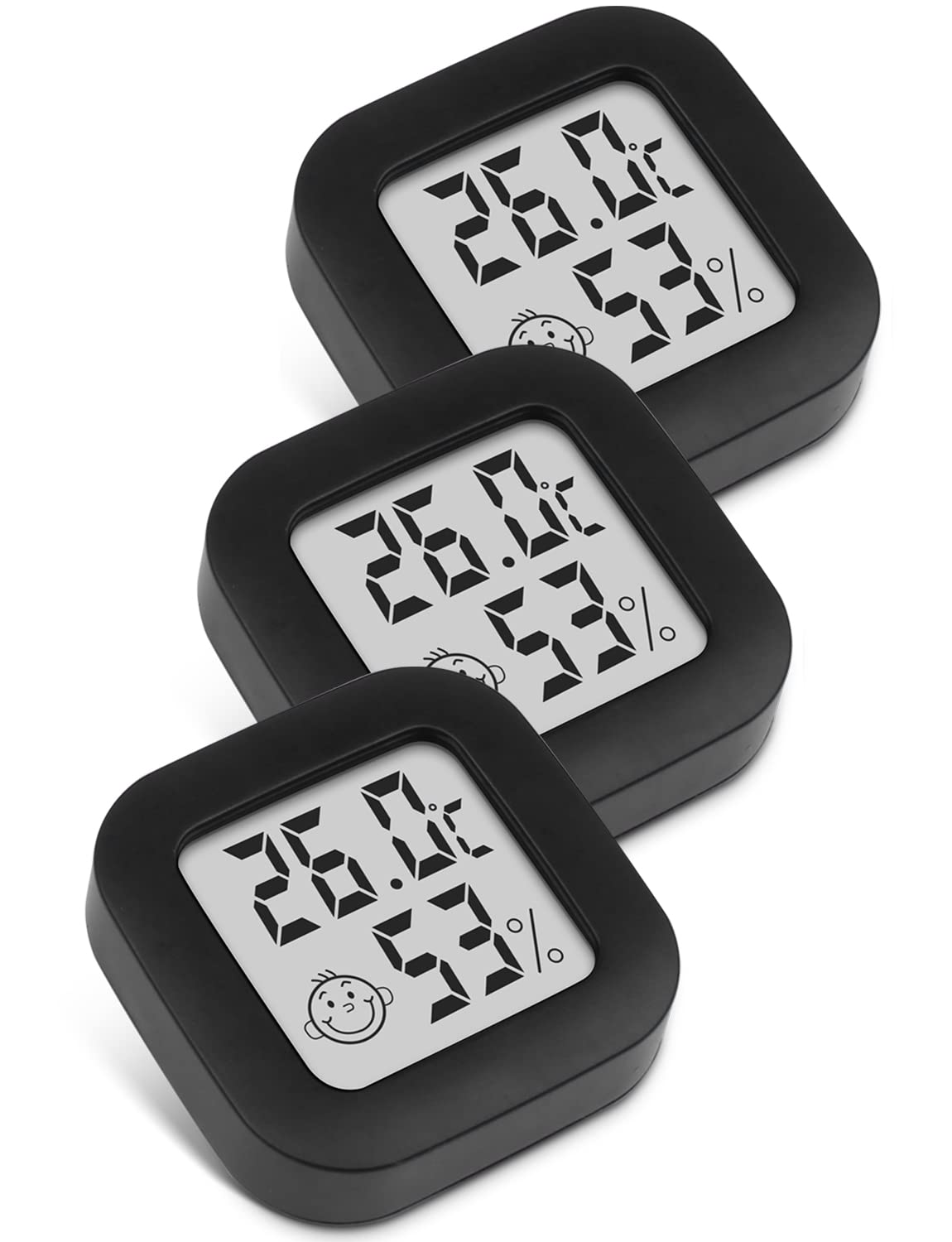 Thermomètre Intérieur Avec Hygromètre Et Horloge – Modèle Générique (neuf)