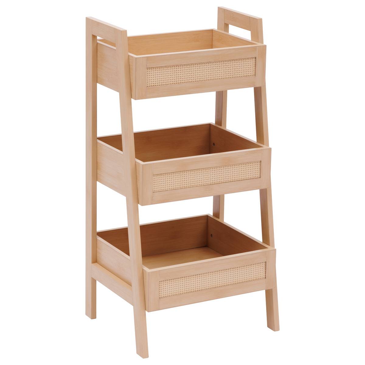 5Five Simply Smart Estantería De 3 Niveles De Caña H80cm Madera 5Five Clara , Leroy Merlin