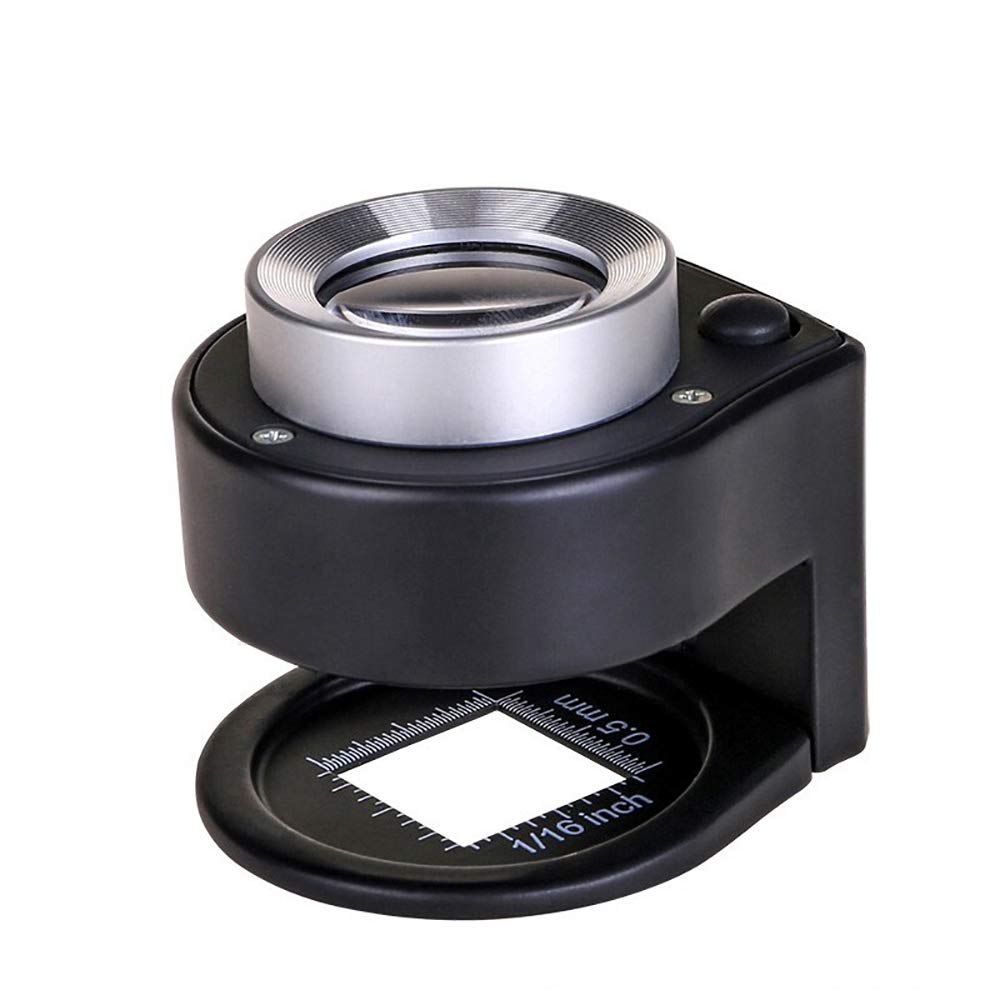 Loupe Portative Illuminée 40x Avec LED - Pour Examen Bijoux (jade, Diamants) - Neuf - Générique