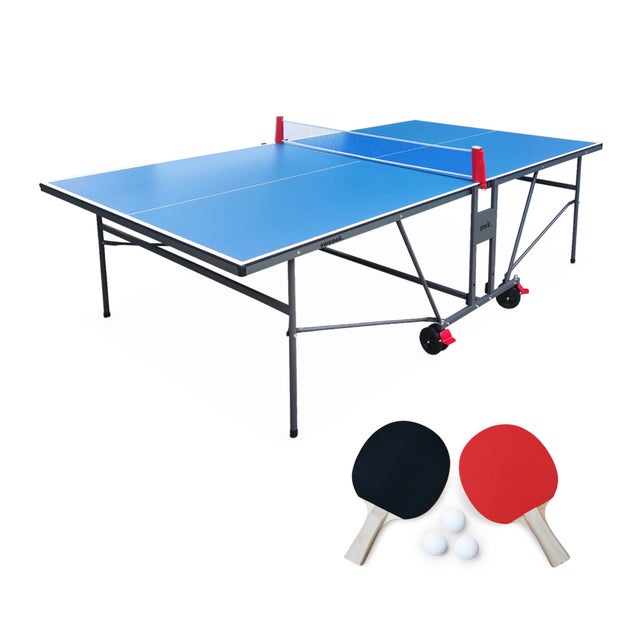 COUGAR Tavolo Da Ping Pong Deluxe Per Interni Ed Esterni 2800 Blu | Tennis Da Tavolo Piedi Regolabili 91283807