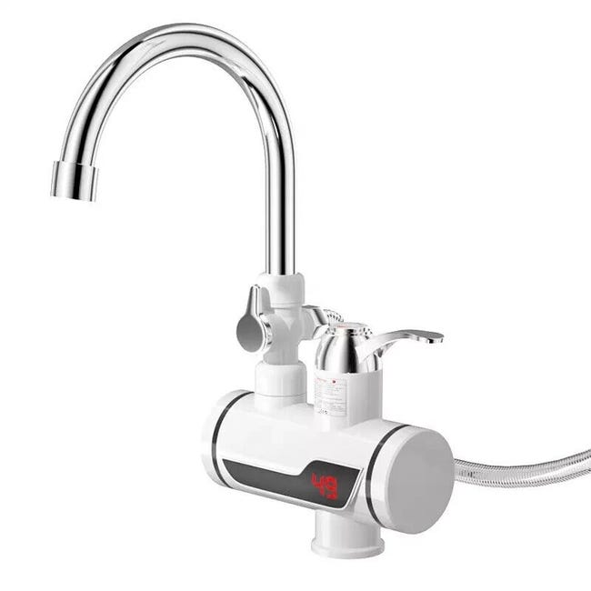 Rubinetto Riscaldatore Elettrico Istantaneo 3000W – Display LED, Senza Serbatoio Per Cucina E Bagno - Foto 3