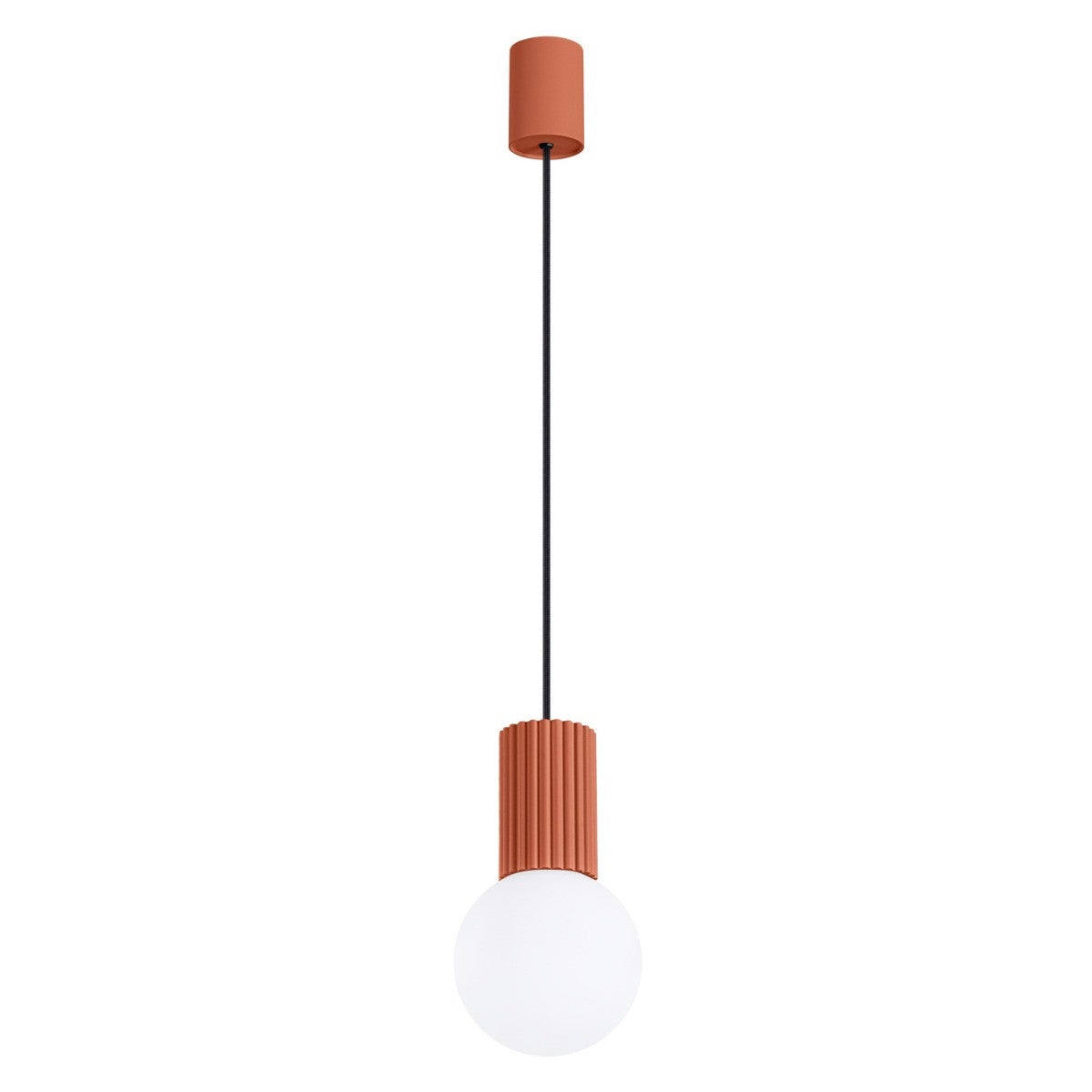 Lampa wisząca HALO ochra czerwono-biała 1 x G9 x 8W wym: 120 x 12 x 12 cm Sollux Lighting